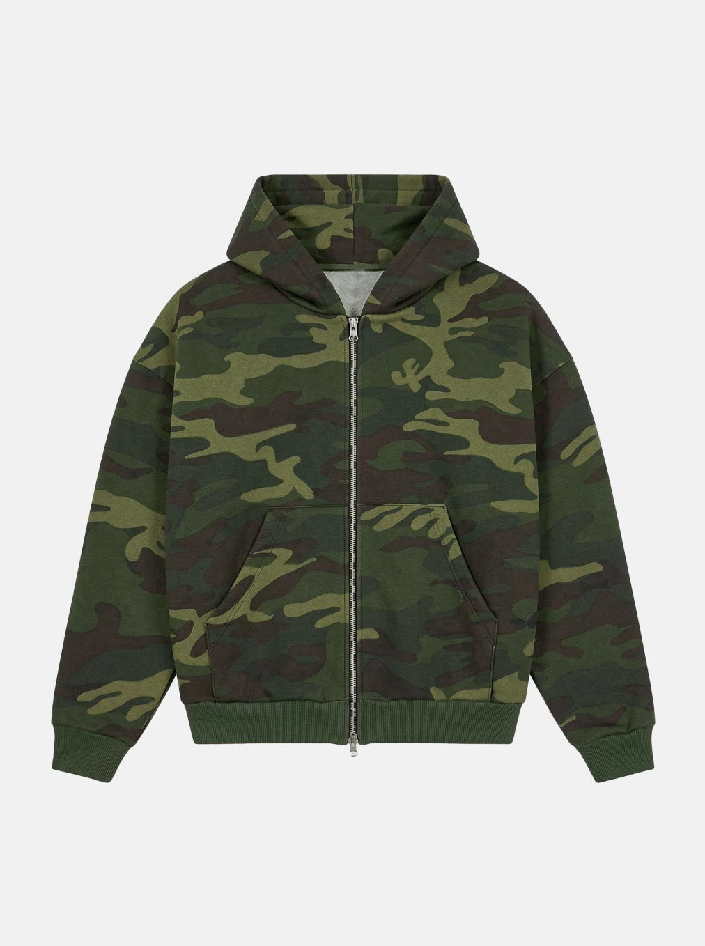 トップス FloraCore Camo Waffle Double Zip Hoodie FloraCore
