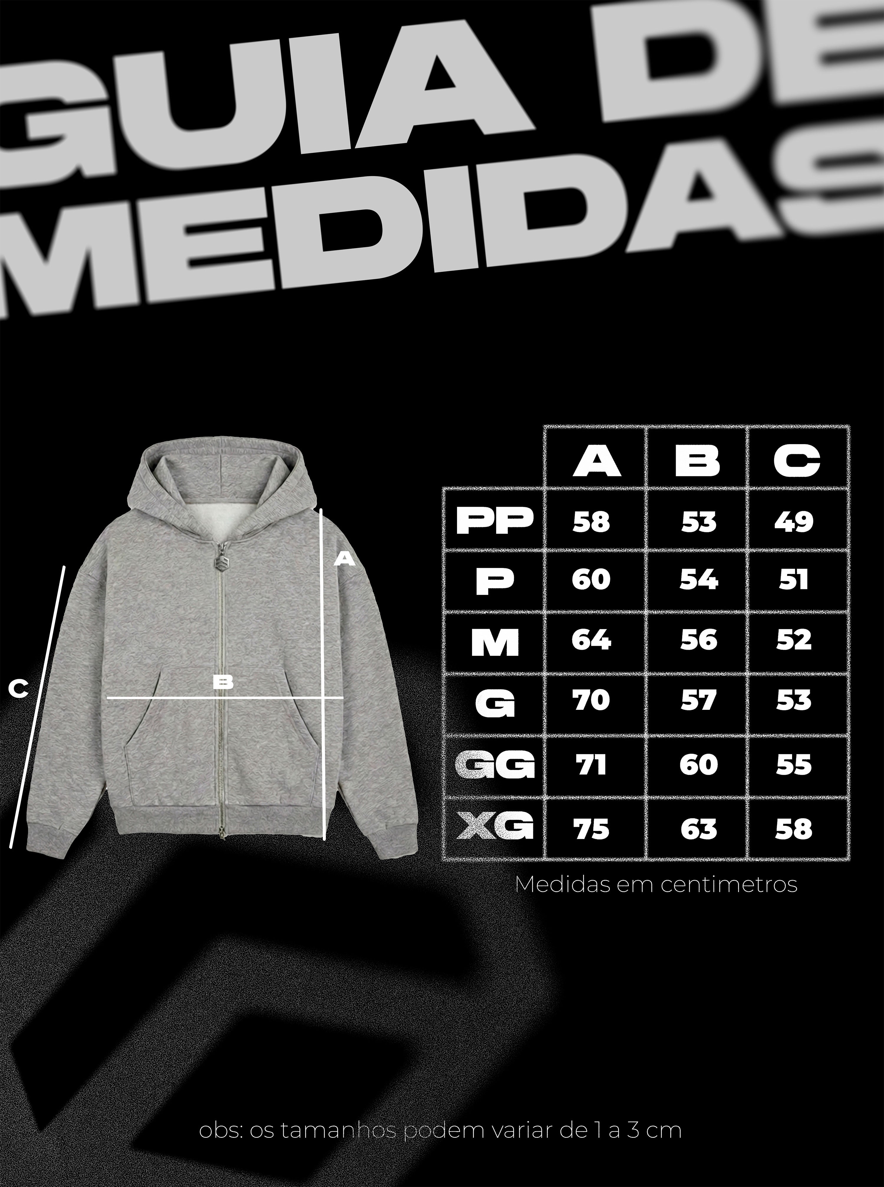 Casaco Double Zip Capuz Duplo Preto