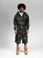 Casaco Double Zip Camu Militar