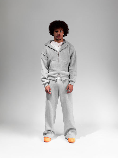 Calça Flare Moletom Cinza