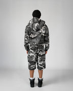 Casaco Double Zip Capuz Duplo Camu Ártico