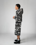 Casaco Double Zip Capuz Duplo Camu Ártico
