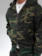 Casaco Double Zip Camu Militar