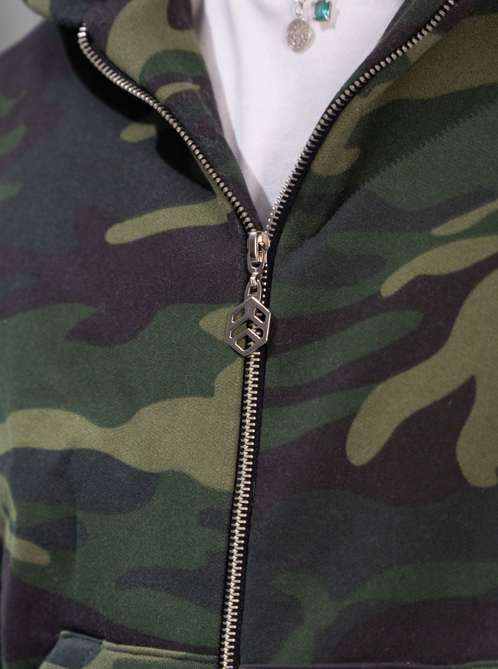Casaco Double Zip Camuflado