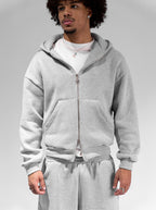 Casaco Double Zip Cinza