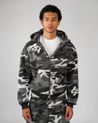 Casaco Double Zip Capuz Duplo Camu Ártico