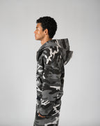 Casaco Double Zip Capuz Duplo Camu Ártico