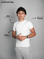 Pack com 4 Camisetas Caneladas