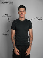 Pack com 4 Camisetas Caneladas