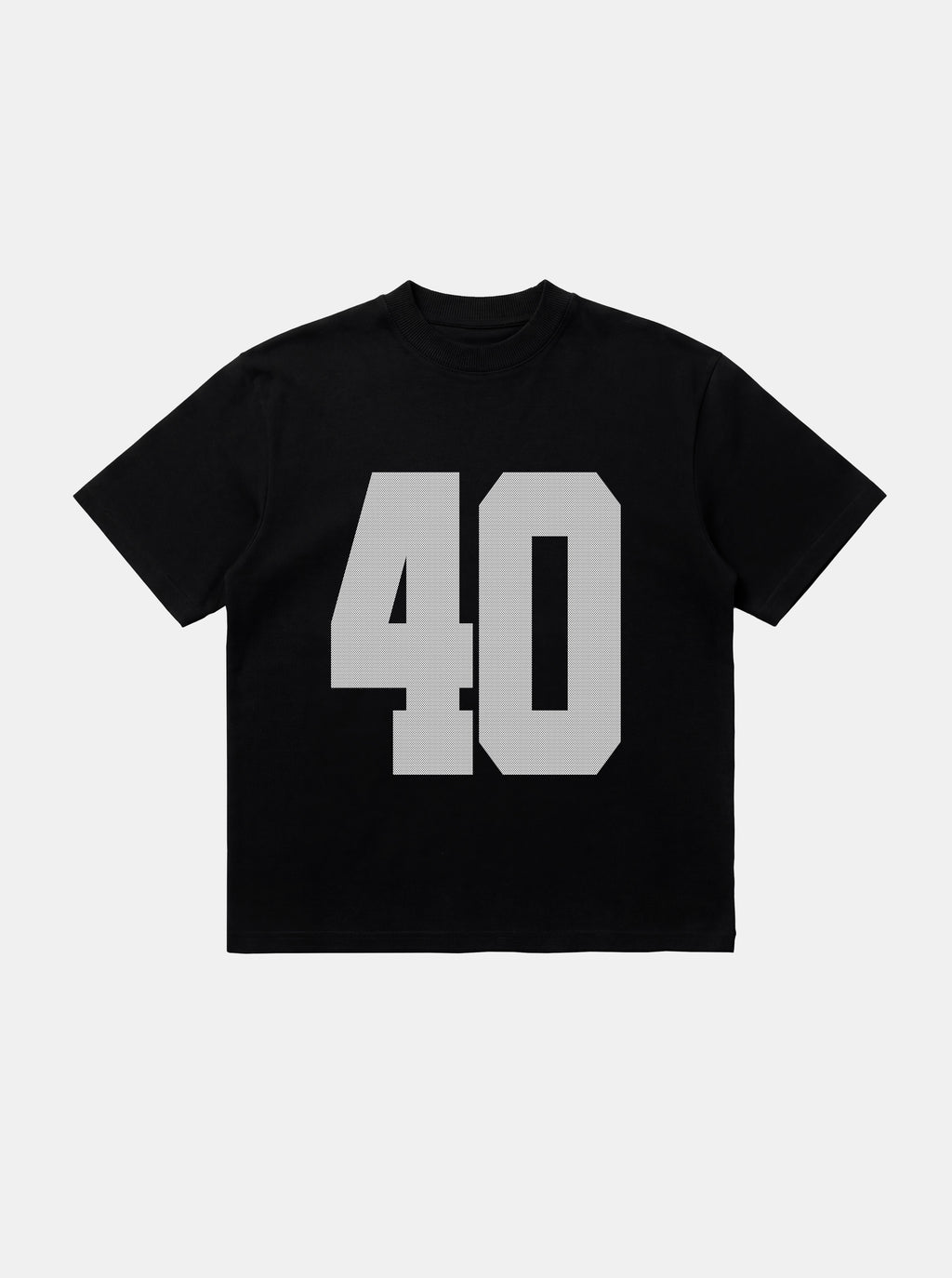 Camiseta “40” Preta Boxy
