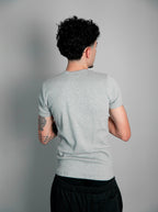 Camiseta Canelada Cinza