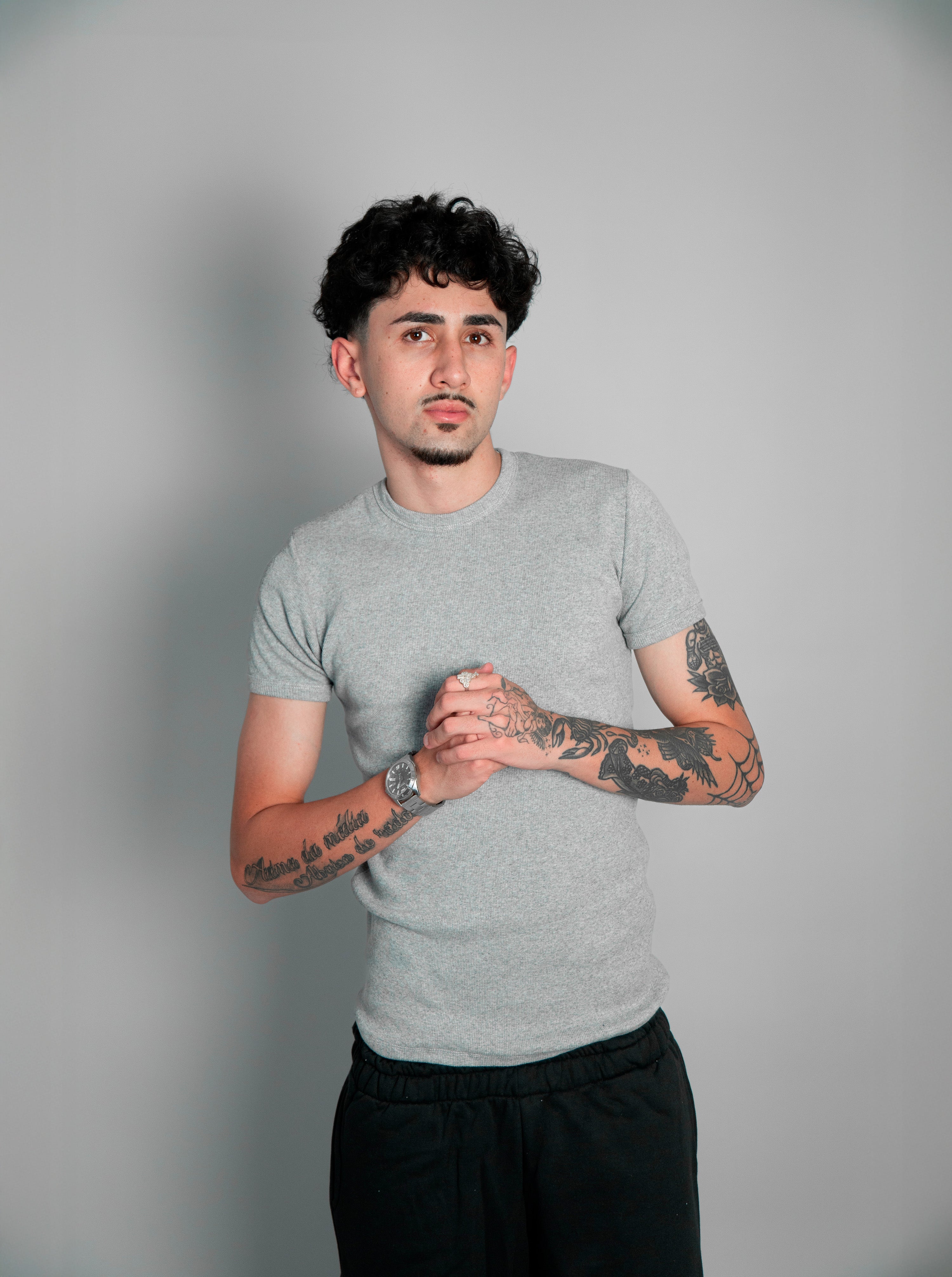 Camiseta Canelada Cinza