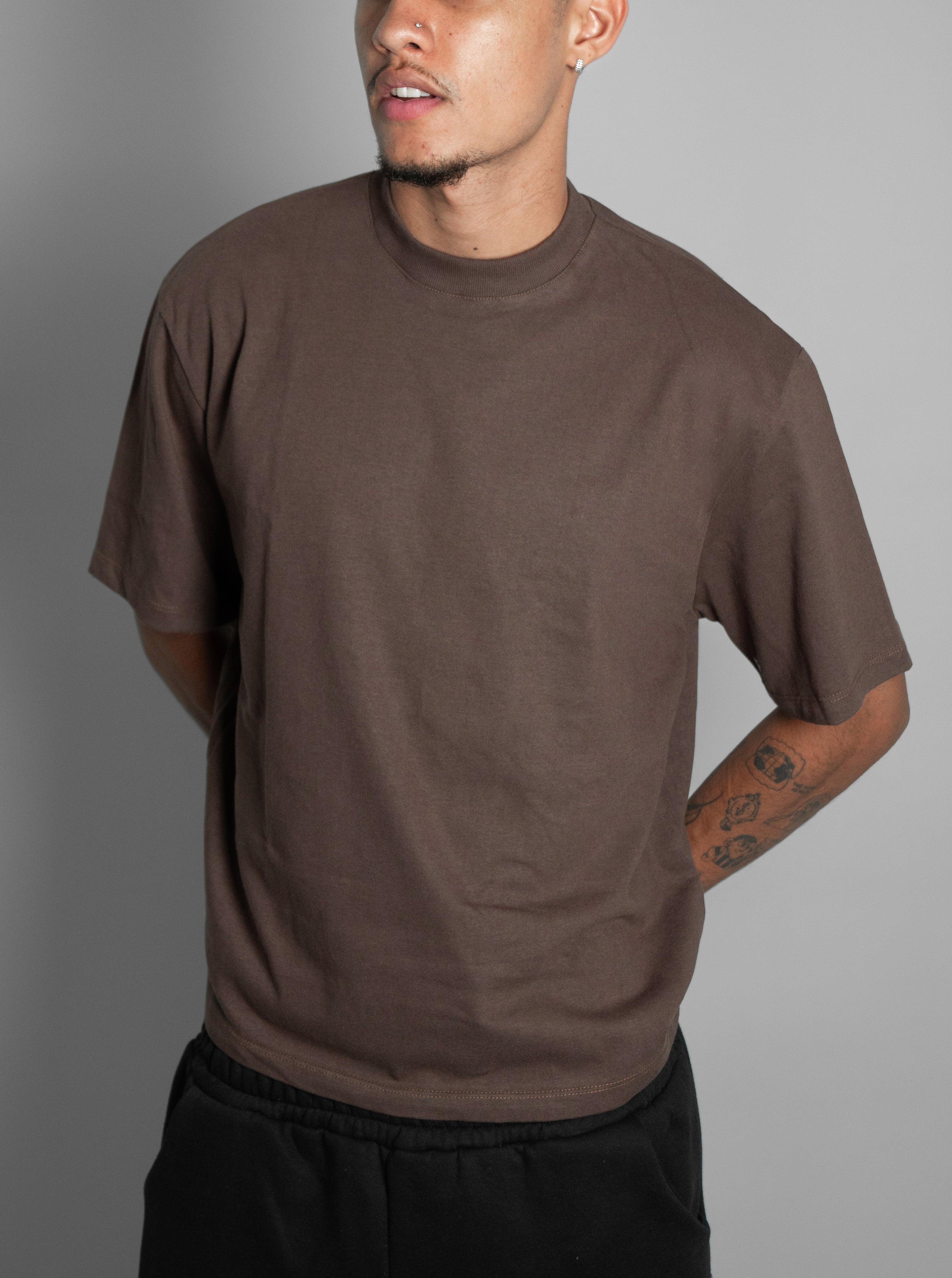 Camiseta Boxy Marrom