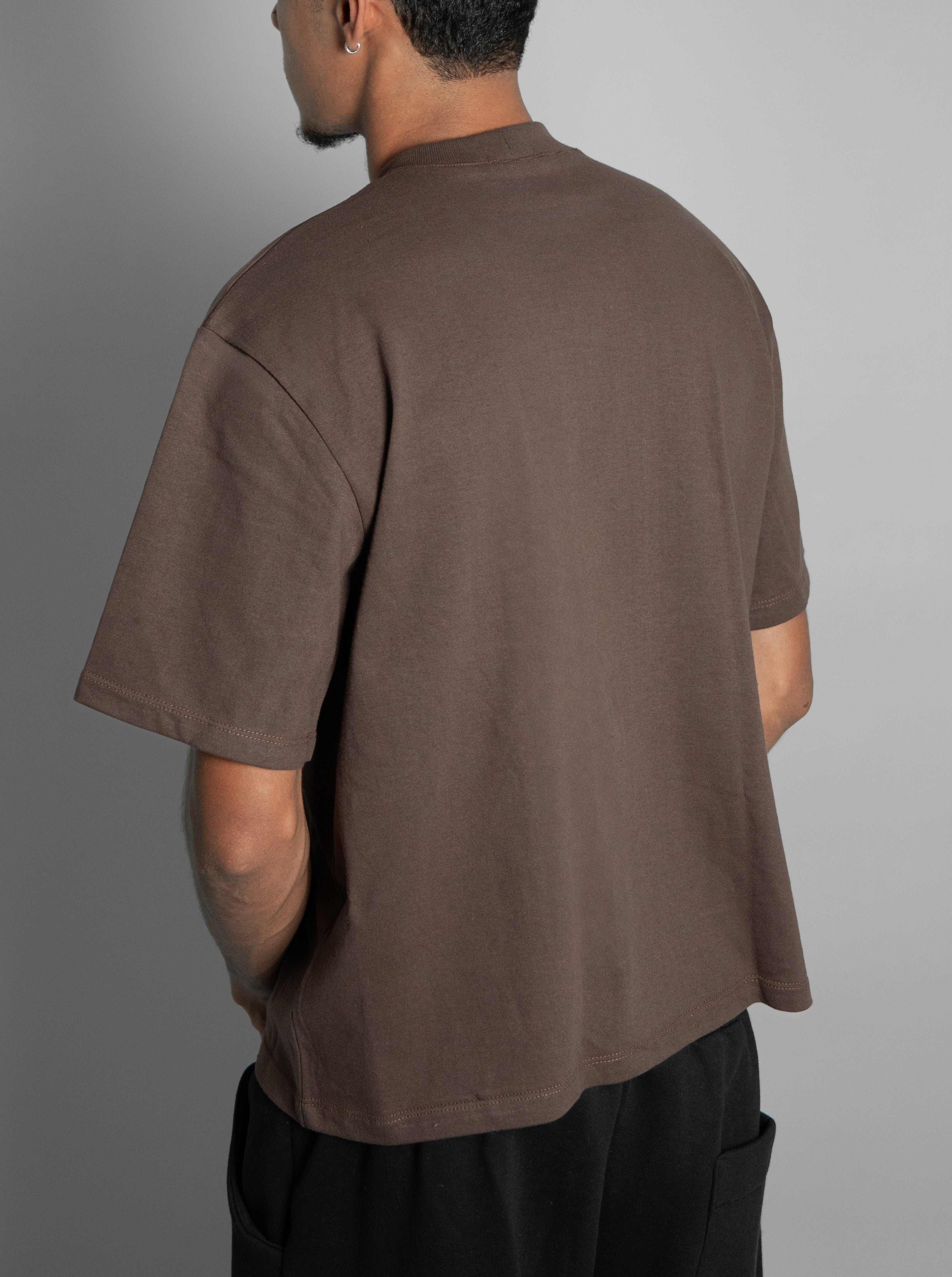 Camiseta Boxy Marrom