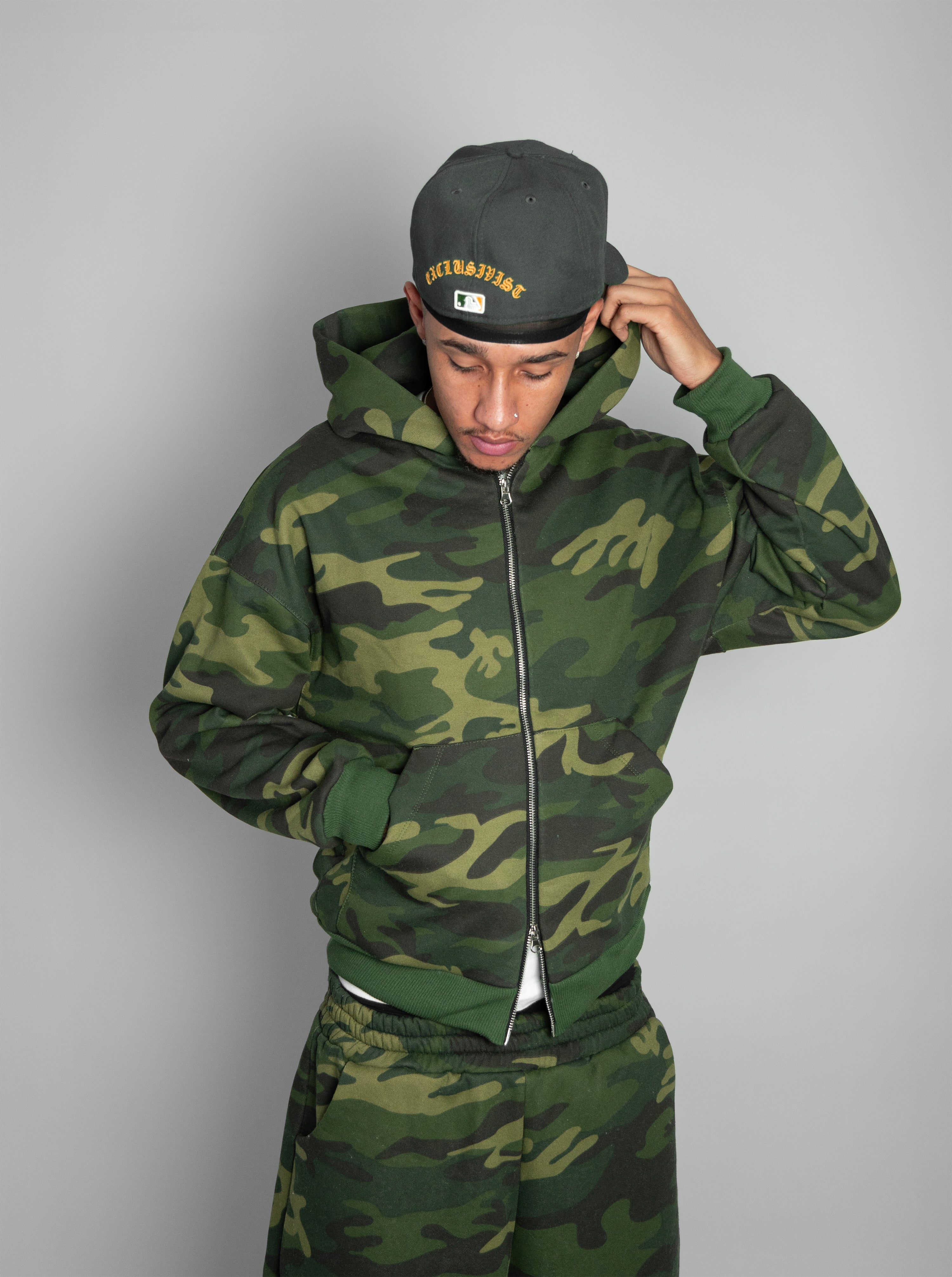Casaco Double Zip Camuflado