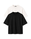 Pack 2 Camisetas Boxy Off e Preta