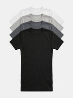 Pack com 4 Camisetas Caneladas